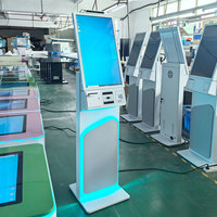27 Zoll Maßgefertigter Touchscreen-Selbstbedienungs-Kiosk mit Drucker Scanner Kartenleser Kamera für Zahlung Bestellung Check-in
