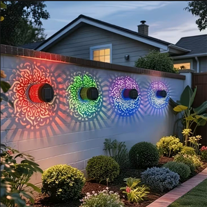<strong>Solar</strong> Led Lights Waterproof Fence Wall Lamp Outdoor Courtyard Decoration Villa Exterior Garden <strong>Spotlights</strong> - Product Image 2