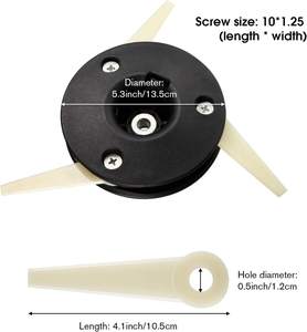 หัวทริมเมอร์พร้อมใบมีดอะไหล่สำหรับทริมเมอร์12ชิ้น,ใช้กับ <span class=keywords><strong>Stihl</strong></span> Polycut 20-3สำหรับ Patio - Product Image 1