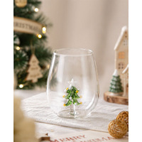 Verre à lait créatif et simple en forme de sapin de Noël 3D, gobelet à jus pour couple
