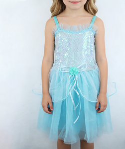 Nuovo Arrivo Costume da Principessa Elsa in Poliestere con Accessori per Bambini, Abiti per Feste <span class=keywords><strong>di</strong></span> Compleanno e Halloween - Product Image 4