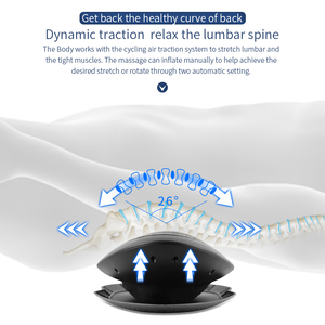 Электрический тренажер для вытяжения поясницы, многофункциональный массажер для спины и снятия боли в запястьях, динамическая воздушная подушка, беспроводной пульт ДУ - Product Image 3