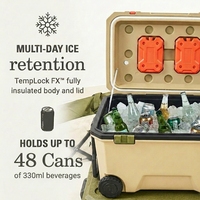 Glacière isotherme 36L OEM à longue conservation de la glace pour le camping, la pêche, les voyages, le stockage alimentaire, glacière rigide d'extérieur