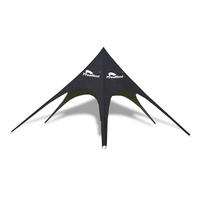 FEAMONT Installation facile en aluminium unipolaire tente étoile hexagonale personnalisée auvent extérieur tente étoile pour exposition Camping plage