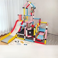 Structure d'escalade Montessori pour enfants, échelle intérieure en plastique, mur d'escalade pour aire de jeux, structure d'escalade pour enfants avec balançoire et toboggan
