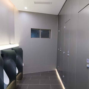 Peaux de comptoir haute pression Hpl blanc stratifiés <span class=keywords><strong>12mm</strong></span> d'épaisseur panneau phénolique <span class=keywords><strong>compact</strong></span> peut être utilisé pour cloison de toilette et casier - Product Image 5