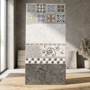 30x60cm 300x600mm 12x24 azulejos de pared de cerámica decorativos 3D para materiales de construcción de interiores de villas para desarrolladores de edificios - Product Image 2