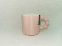 Tasses à café et thé en céramique personnalisées, petit format, prix imbattable, finition émaillée simple avec anse en forme de perle – Vente chaude