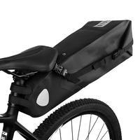 Sacoche arrière de vélo multifonctionnelle, grande capacité, imperméable, style Bongo, équipement de cyclisme