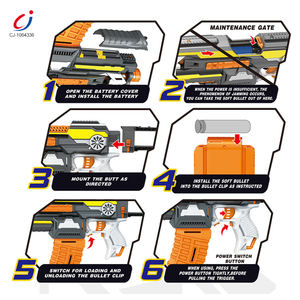 Pistola de plástico para crianças, brinquedo online da china para crianças - Product Image 3