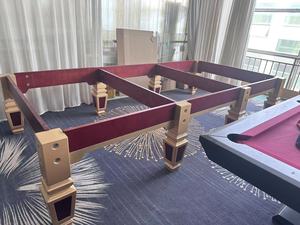 Biliard Table Snooker 12ft Professionnel avec Lustres De Piscine Boules Queues Craies Accessoires Mable Snooker Table De <span class=keywords><strong>Billard</strong></span> - Product Image 5