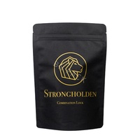 Sacs d'emballage alimentaire personnalisés 250g 1kg, sachets biodégradables à fond plat, sacs en papier kraft noir mat en gros pour poudre de protéines