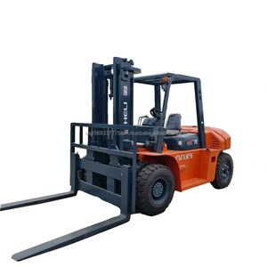 Chariot élévateur diesel Heli d'occasion 7 tonnes, personnalisé, vert, solution efficace pour les industries, avenir à faible teneur en carbone, déplaceur latéral hydraulique - Product Image 1