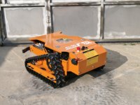 Cortacésped Robótico de Control Remoto de Bajo Ruido, Cortadora de Césped con Orugas para el Cuidado del Césped de Grandes Villas