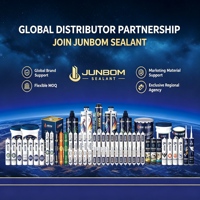 JUNBOM Mastic silicone neutre à haute élongation pour joints flexibles, assemblage de cadres de porte et de verre, service OEM du fabricant 82002