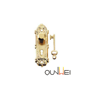 Vàng Kim Loại Nhà Búp Bê Knocker Thu Nhỏ 1:12 Dollhouse Thu Nhỏ Đồ Nội Thất Phần Cứng Với Pha Lê - Product Image 5