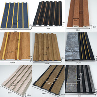 Panneau mural cannelé concave-convexe en PS, décoration 3D moderne, ignifuge, imperméable, revêtement mural intérieur pour la maison, installation facile