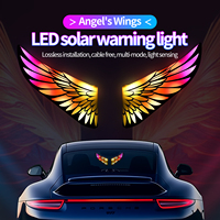 Auto Solar-LED-Warnleuchte mit Windschutzscheiben-Saugnapf, Dekorative Blitzlampe mit Lichtsensor und Mehreren Modi