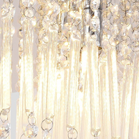 Lustre en cristal au Design nordique moderne contemporain, lampe de plafond en cristal à prisme carré pour salle de bain