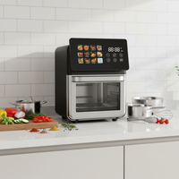 Freidora sin aceite al por mayor de 1350W y 10L con 12 programas de un toque, sin BPA, protección contra sobrecalentamiento, lista para enviar desde fábrica