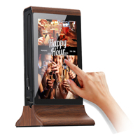 Afficheur publicitaire de charge de téléphone FYD-835SD, écran numérique double de 7 pouces, présentoir de table pour menu numérique