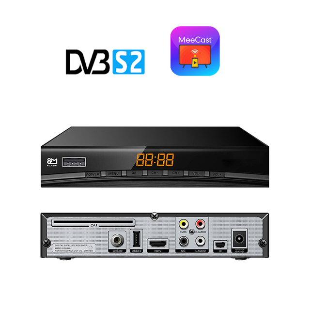 H.264 GX6605S Processor Decoder DVB-S2 Satellite TV Receiver FTA STB HD CAS Digital Set Top Box LNB Plastic 12 Months Warranty