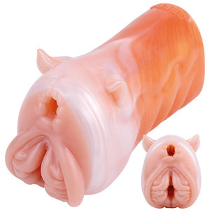 GEEBA vente en gros de fantasy Animal Lapins Masturbateur en silicone Exerciseur de pénis Réaliste Vaginal Pocket Pussy Stroker Men Sex Toy - Product Image 1