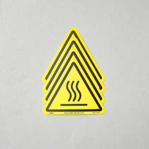 Etiqueta Adhesiva de Advertencia de Riesgo de Calor para Maquinaria Industrial, Etiqueta de Seguridad Mate Resistente al Calor, Señal de Precaución para Equipos Industriales - Product Image 3