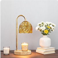 Lampe chauffe-cire parfumée de luxe, nouvelle collection, en bois massif, pour chambre à coucher, chevet, brûleur d'arômes, cadeau idéal pour filles