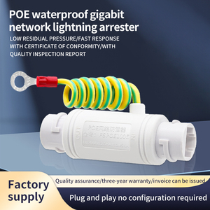 IP66 RJ45กลางแจ้ง POE กิกะบิตกันน้ำป้องกันไฟกระชากเครือข่าย5KA DC12V-57V สำหรับระบบกล้องวงจรปิด - Product Image 2