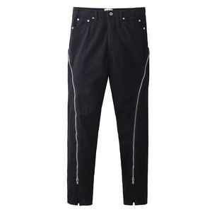 <span class=keywords><strong>Pantaloni</strong></span> da jogging larghi in cotone French Terry personalizzati, con cerniera, effetto vintage, lavaggio acido, da uomo - Product Image 4