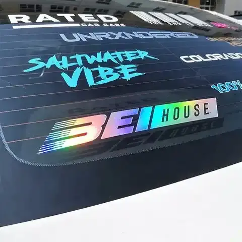 Custom Weatherproof Die Cut Logo Window Sticker Lettering Decals Transfer Bumper Vinyl Car Sticker