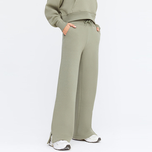 Pantalon taille haute à jambes larges Gym <span class=keywords><strong>Jogging</strong></span> Wear Femmes Tenues Pantalons longs de haute qualité - Product Image 1