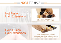 Cheveux Naturels en Gros 100% Humains, Extensions à Pointe Plate en Kératine Double, Lisses et Teints
