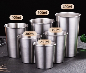 Paslanmaz çelik Pint bardak kırılmaz kırılmaz Tumblers kore tasarım tarzı Metal içme bardakları Bar parti ofis kullanımı için - Product Image 6