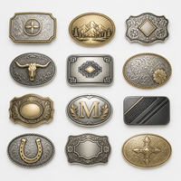 Boucle de ceinture moulée sur mesure en 3D avec finition anti-nickel, vente en gros pour hommes, femmes, cow-boy et créateurs de mode