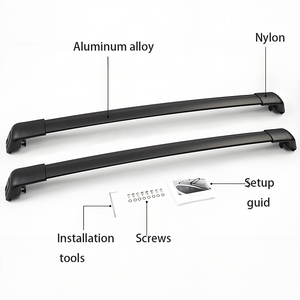 Barras Transversales para Techo de Auto JOESHIER, Aleación de Aluminio, 100 kg+, Portaequipajes, Rieles para Carga, Fácil Instalación para KIA Sorento 2016-2020 - Product Image 5