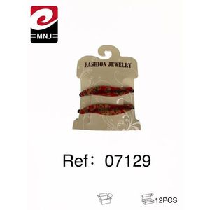 Fashion Jewelry Hair Clip Red Patterned Design For Women Accessories Ref 07129 - Product Image 3