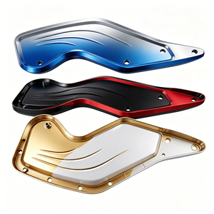 <b>Grid</b> Texture Aluminum Motorcycle Side Fairing Cover Custom CNC Machining Parts - Product Image 4
