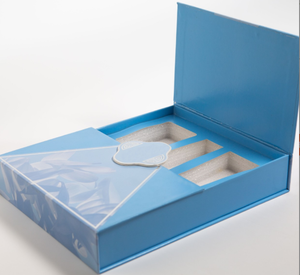 Caja de Regalo Magnética de Lujo con Doble Puerta para Productos de Cuidado de la Piel, Caja de Embalaje Cosmético con Logotipo de Rosa en Forma de Corazón y Bolsa de Regalo a Juego - Product Image 4