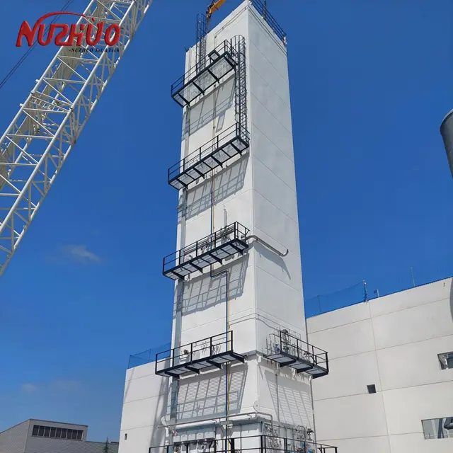 NUZHUO usine de Production d'azote liquide 1000M3/H unité de séparation d'air cryogénique montée sur le dérapage