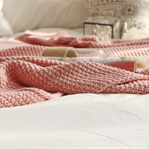Coarse Needle Cotton <strong>Outdoor</strong> Thick Knitted Blanket <strong>Throw</strong> for Extra Large Picnic &amp; <strong>Outdoor</strong> Blanket KEW - Product Image 5