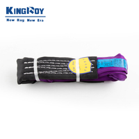 KingRoy GS CE Sertifikalı Ağır Yük Taşıma Kayışı Endüstriyel Standart Polyester Dokuma Askı Yüksek Mukavemetli Düz Gözlü 11mm