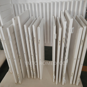 En gros, persiennes à lamelles réglables en imitation bois, panneaux coulissants en bois, volets de plantation en faux-bois - Product Image 5