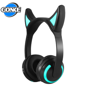 Nuevo lindo LED brillante fones de ouvido de oreja de gato de música portátil auriculares azulejos - Product Image 2