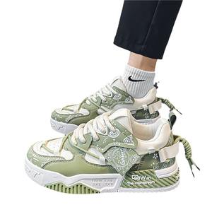 Nuevos zapatos planos para hombre para ropa informal, suela gruesa, malla transpirable, suela de goma antideslizante, mocasines de moda, moda de nicho versátil - Product Image 4