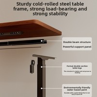 Bureau intelligent électrique réglable en hauteur et entièrement adaptable pour la maison, la chambre, le gaming et le bureau – Style vintage, poste de travail ajustable