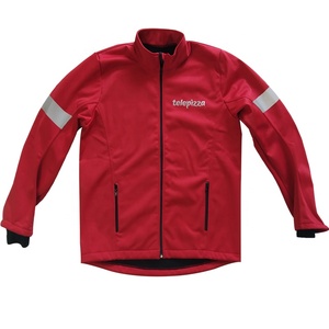 Chaqueta de Reparto de <span class=keywords><strong>Pizza</strong></span> de Alta Visibilidad con Banda Reflectante, Chaqueta Softshell con Logotipo Impreso para Servicios de Comida Rápida para Llevar - Product Image 1
