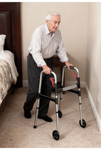 Soporte Organizador para el Hogar con Ruedas para Silla y Sofá, Ayuda <span class=keywords><strong>de</strong></span> Movilidad Ajustable en Altura para Personas Mayores, Ligero y Fácil <span class=keywords><strong>de</strong></span> Plegar - Product Image 3