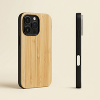 Coque de téléphone en bois gravée au laser sur mesure en stock, coque de téléphone Android en bois naturel pour iPhone 17 16 15 14 13 12 11 Pro Max Xs Max